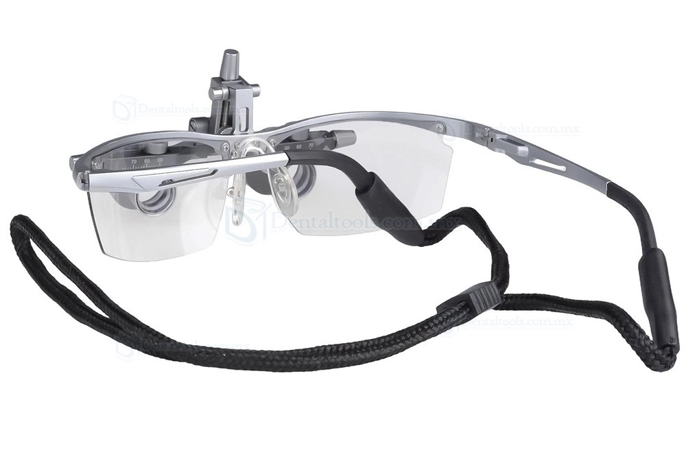 DY-118 Lupa Quir&uacute;rgica Dental de 2.5X y 450mm con Marco de Aluminio y Distancia Interpupilar Ajustable